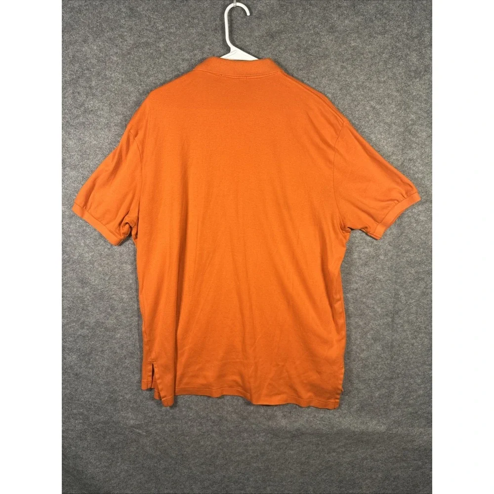 Polo‎ Ralph Lauren Polo Shirt Mens XL Orange Soft Cotton Green Pony